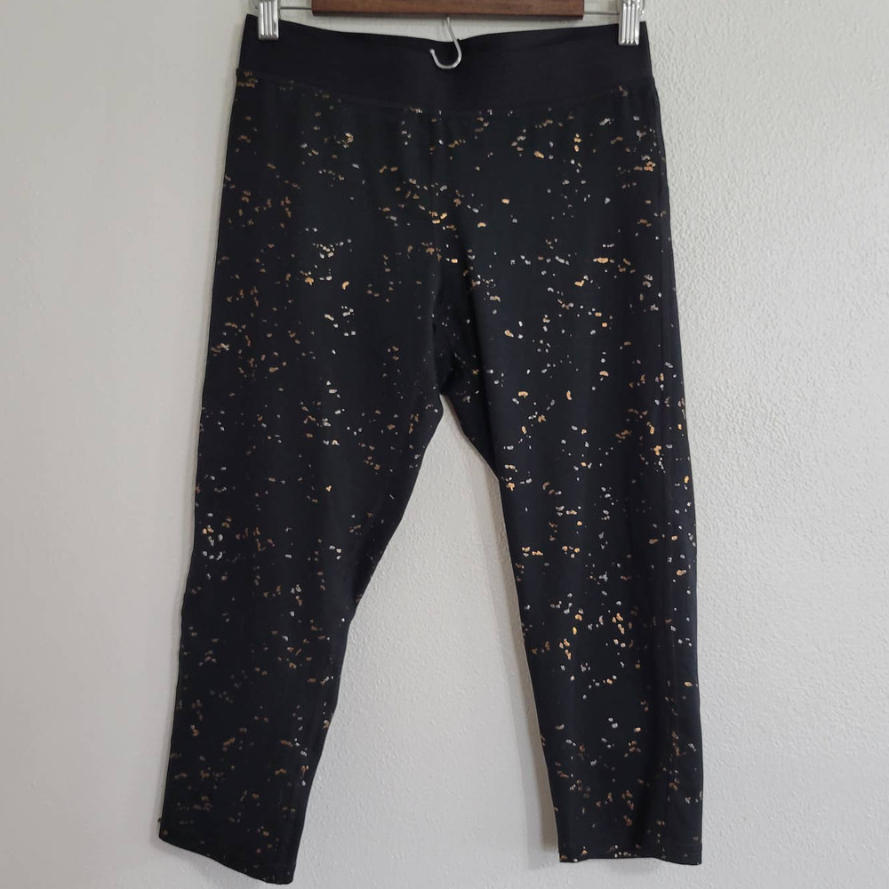 C9 by Champion Gold Flecked Black Capri Leggings